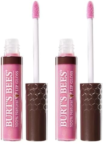 Burt's Bees 100% Natural Moisturizing Lip Gloss, Nearly Dusk - 1 Tube (Pack of 2)