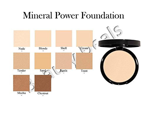 Mineral Makeup Pressed Powder Foundation - Hypoallergenic- w/sponge (Cream)