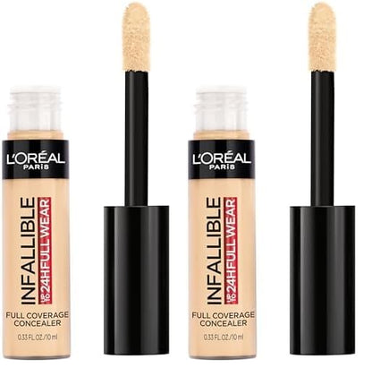 L’Oréal Paris Makeup Infallible Full Wear Waterproof Matte Concealer, Cashmere (Pack of 2)