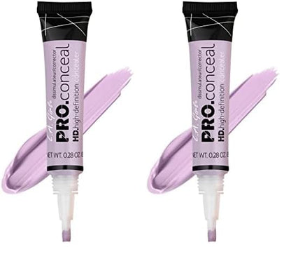 L.A. Girl HD Pro.Conceal, Lavender Corrector GC993 (Pack of 2)