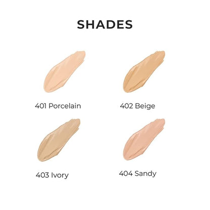 Foundation Stay Matte - Full Coverage Foundation - Long-Lasting & Waterpoof - Dewy & Flawless Finish - For All Skin Type - Organic & Oil-Free, 403-1.01fl.oz (Ivory)