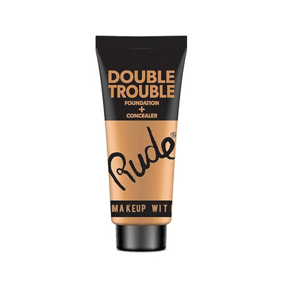 Rude - Double Trouble Foundation + Concealer - Warm Natural