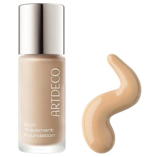 ARTDECO Rich Treatment Foundation - Delicious Cinnamon N°21 - Conceal Imperfections & Create Flawless Complexion - Long-Lasting - Velvety-Smooth Finish - Water-Resistant - Vegan Makeup - 0.67 Fl Oz