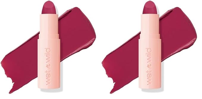 wet n wild Mega Last Rich Satin Lip Color, Rich Creamy Color with Satin Finish, Infused with Vitamin E & Moisturizing Argan Oil, Lightweight, Silky-Smooth, Vegan & Cruelty-Free - Berried Life