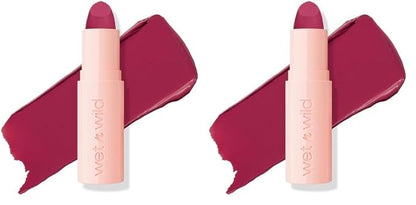 wet n wild Mega Last Rich Satin Lip Color, Rich Creamy Color with Satin Finish, Infused with Vitamin E & Moisturizing Argan Oil, Lightweight, Silky-Smooth, Vegan & Cruelty-Free - Berried Life