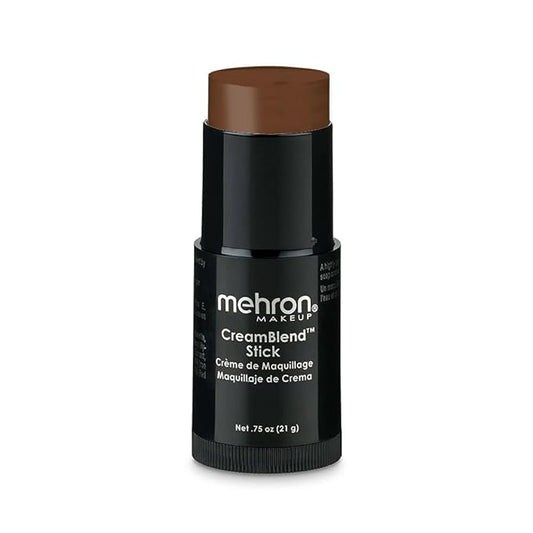 Mehron Makeup CreamBlend Stick - Foundation (.75 oz) (MEDIUM EBONY)