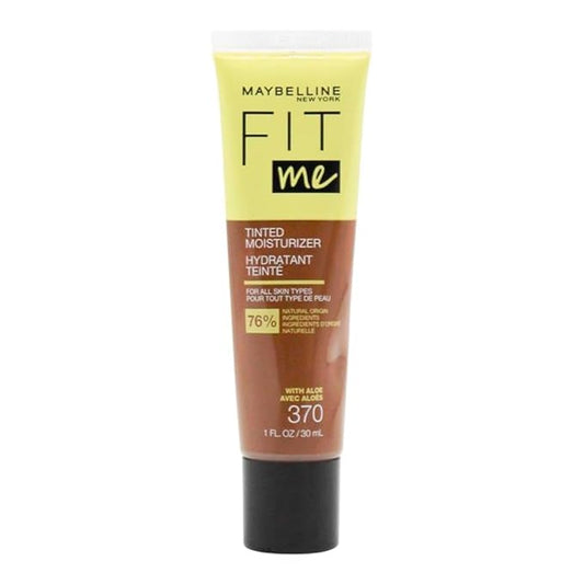 Maybelline Fit Me Tinted Moisturizer, Natural Coverage, Face Makeup, 370, 1 Count