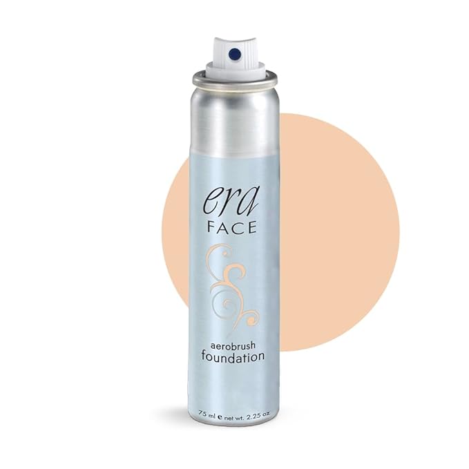 ERA Face spray makeup (R4 Champagne, 2.25 oz) - airbrush foundation, everyday, buildable, professional spray on cosmetics by Era Beauty