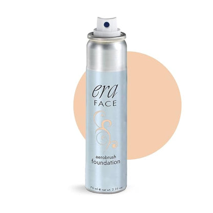 ERA Face spray makeup (R4 Champagne, 2.25 oz) - airbrush foundation, everyday, buildable, professional spray on cosmetics by Era Beauty