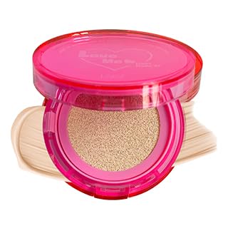 IZEZE Love Me Cushion 0.49 oz, 14g (#21 Light Nude) | Glow Finish, High Coverage, Makeup Cushion for All Skin Types