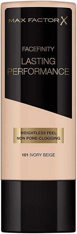 2 x Max Factor, Lasting Performance Foundation, 101 Ivory Beige, (35ml), New