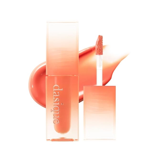 dasique Juicy Dewy Tint (15 Orange Coke) 0.12 oz | Light Application with moisture | Long-wearing Glossy Lip Stain, Non-sticky | Vegan, Cruelty-free | K-beauty