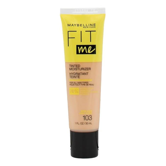 Maybelline Fit Me Tinted Moisturizer, Natural Coverage, Face Makeup, 103, 1 Count