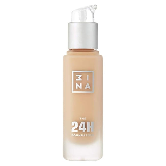 3INA The 24H Foundation 627-24H Long-Wearing Formula - Medium To High Buildable Coverage - Smooth Matte Finish - Expanded Shade Selection - Waterproof, Cruelty Free, Vegan Makeup - 1.01 Oz