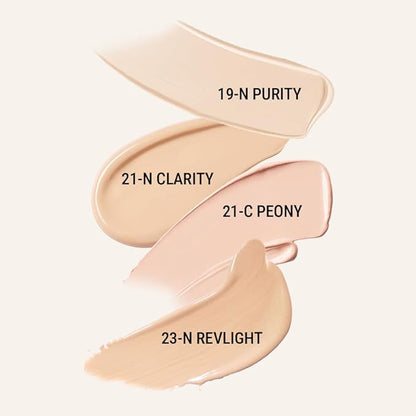 1.P.L FOUNDAISER FOUNDATION matte finish, liquid foundation with wand, long lasting full coverage, blendable, 28g 0.99 fl Oz [21-N CLARITY]