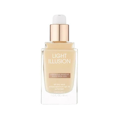 FLOWER BEAUTY By Drew Barrymore Light Illusion SPF Foundation - Blendable + Buildable - Natural Finish - Lightweight Formula (Nutmeg)
