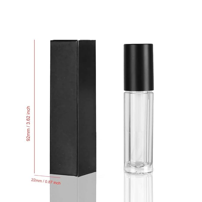 COSIDEA 50 PCS Empty Matte White Lip Gloss Boxes W22 xW22 xH92mm /0.87*0.87*3.62 inch, Cosmetic Perfume / Mascara Box Packaging for Small Business Wholesale, small Kraft Paper Box