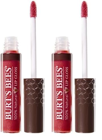 Burt's Bees 100% Natural Moisturizing Lip Gloss, Evening Glow - 1 Tube (Pack of 2)