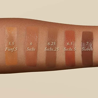 Monika Blunder Beauty - Blunder Cover Foundation Concealer - Shade: 6.25 - Sechs.25 - Deep Neutral Olive Undertones - Clean Beauty, All-In-One, Cruelty-Free, Vegan - 0.62 oz