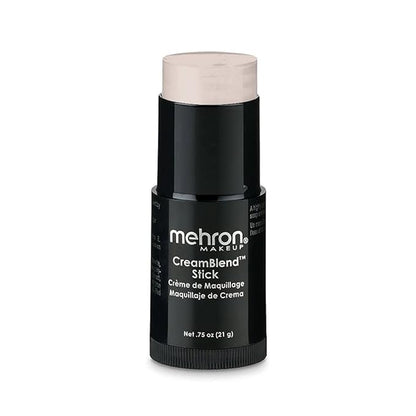 Mehron Makeup CreamBlend Stick | Face Paint, Body Paint, & Foundation Cream Makeup | Perfect for Halloween .75 oz (21 g) (Butterfly Ivory)