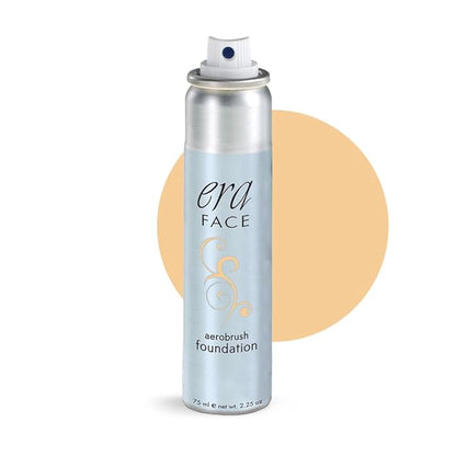 ERA Face spray makeup (Y5 Wheat, 2.25 oz) - airbrush foundation, everyday, buildable, professional spray on cosmetics by Era Beauty
