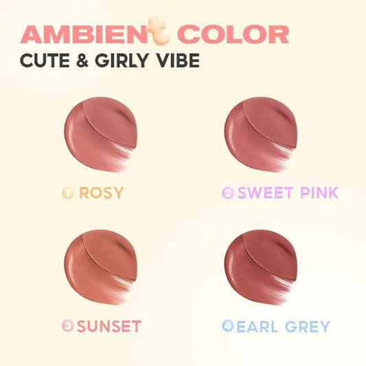 COLORKEY Soft Mist Multi-Purpose Cream, Makeup Blush, Matte Finish, Lips & Cheeks, For Eyes, Moisturizing, Long-Lasting, Non-Sticky(03 SUNSET, 2.5g)