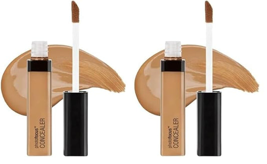 Wet n Wild Photo Focus Concealer, Med/Deep Tan, Under Eyes, Makeup, Blemish, Full Coverage, Lightweight (Pack of 2)