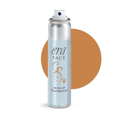 ERA Face spray makeup (R8 Amber, 2.25 oz) - airbrush foundation, everyday, buildable, professional spray on cosmetics by Era Beauty