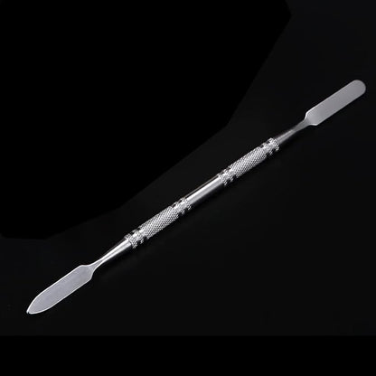 Resin Nail Art Palette Nail Polish Palette Gel Nail Palette with Nail Palette Stirring Rod (Gray)