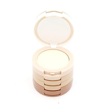 5 Color Powder Kit Face Makeup Corrector highlight Countour With White Powder Net 40g