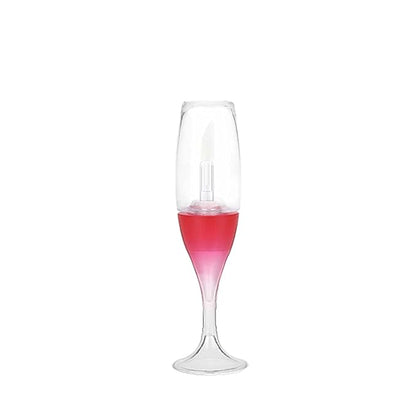 25 PCS wineglass shaped lip gloss tube cute lipgloss container tubes 5ML (Red)