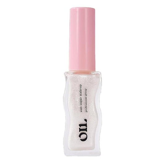 Honey Infused Hydrating Lip Oil Lip Gloss with Honey Tropical Scent, High-Shine Non-Sticky Formula for Dry Lips, 8ml (Ice Cream, Lip Oil-6)