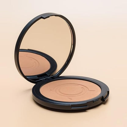 ioly's Beauty pressed powder foundation Compact with powder puff 0.49 OZ Makup fit me powder foundation Makeup full coverage foundation texture powder for men and woman