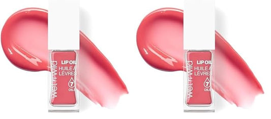 wet n wild Lip Oil - Lightweight, Non-Sticky, Hydrating & Nourishing Formula with Marula & Jojoba Oils, Vegan & Cruelty-Free - Vintage Society (Pack of 2)