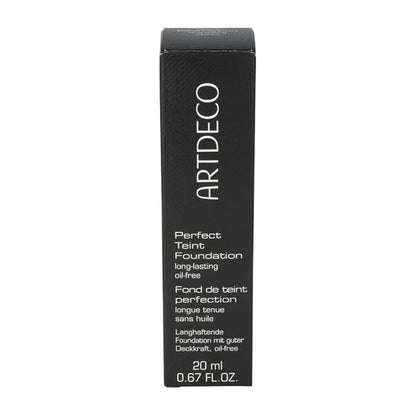 ARTDECO Perfect Teint Foundation - Golden Biscuit N°52 - Lightweight Liquid Formula - Medium to Full Coverage - Without Mask-Like Effect - Conceals Imperfections - Vegan Makeup - Hyaluron - 0.67 Fl Oz