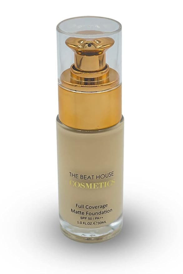 Full Coverage Matte Foundation (Ivory) | SPF 50/ PA ++ | Cruelty Free | Medium to Full Coverage | Smooth Finish | All Day Stay |