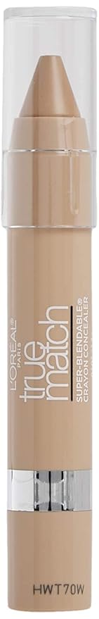 L'Oreal Paris True Match Super Blendable Crayon Concealer, Light/Medium Neutral, 0.1 oz.