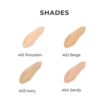 Foundation Stay Matte - Full Coverage Foundation - Long-Lasting & Waterpoof - Dewy & Flawless Finish - For All Skin Type - Organic & Oil-Free - Anti-Aging Formula, 404-1.01 fl.oz (Toffee)