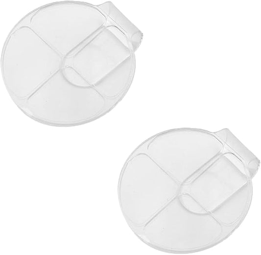 2 Pcs Handheld Makeup Mixing Palette Clear Acrylic Makeup Mixing Tray for Makeup Application and Nail Art Manicure