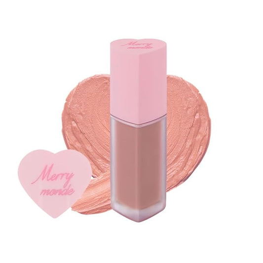 Cherry Heart Mega Tint – High-Pigment, Smudge-Proof Korean Lip Tint for All-Day Wear (05 Cream Cherry, 1 Count)