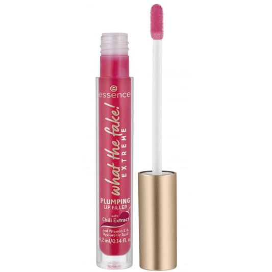 essence | What the Fake! Plumping Lip Filler | Chili Oil Extract Infused for Plump Lips | pH-Reactive Tint | Vegan, Cruelty Free & Gluten Free (03 | Oh My Chili)