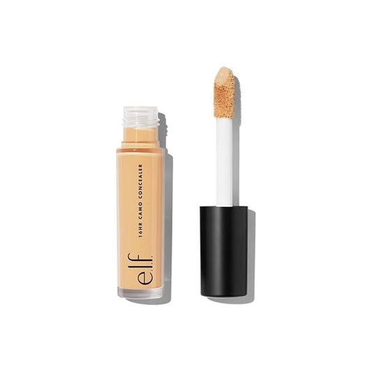 e.l.f. 16HR Camo Concealer, Full Coverage, Highly Pigmented Concealer With Matte Finish, Crease-proof, Vegan & Cruelty-Free, Medium Peach, 0.203 Fl Oz (Pack of 4)