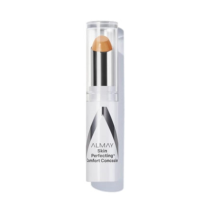 Almay Skin Perfecting Comfort Concealer, Face Makeup, Full Coverage, Natural Looking Finish, Cruelty-Free, Hypoallergenic, Dermatologist Tested, 220 Deep, 1 Count