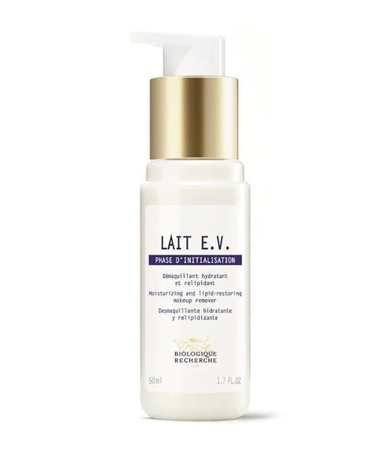 BIOLOGIQUE RECHERCHE LAIT E.V. Makeup Remover Travel Size 1.7 Fl. Oz, Clear