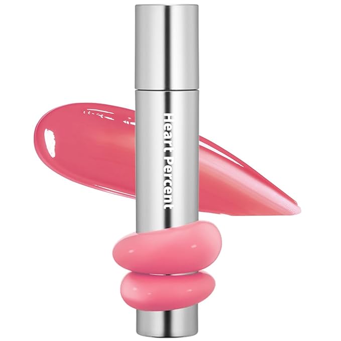Heart Percent Dote On Mood One Way Glowy Tint, Glass-like High Shine Glossy Finish w/Long-Lasting Luminous Color Lip Stain for Glowy Look, #13. Pink Fairy