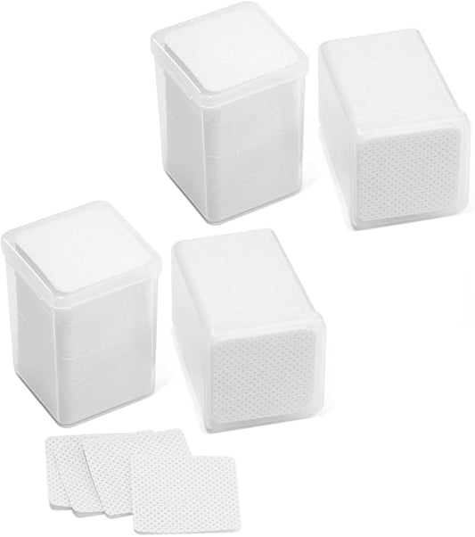 Eyelash Extension Glue Wipes 800Pcs Cotton Pads Non-Woven Lint-Free Paper Eyelash Glue Remover Wipe(White)