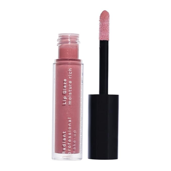 Radiant Professional Lip Glaze (15 Shades) - Ultra-Glossy, Moisturizing & Long-Lasting Hydration - High Shine Finish - Vegan Lip Glaze for Soft, Nourished Lips - Non-Sticky - (07 COCOA SPARKLE)