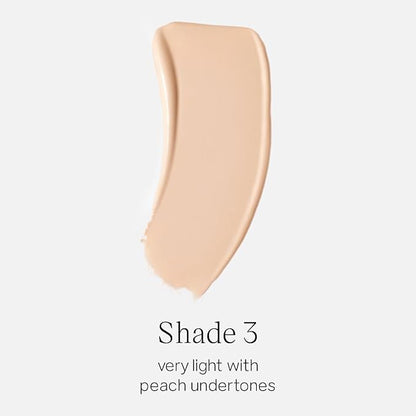 Saie Glowy Super Skin Tint Liquid Foundation - Hydrating Serum Foundation with Lightweight, Medium Coverage - Formulated with Hyaluronic Acid to Hydrate, Brighten and Plump - Shade 3 (1.01 oz)