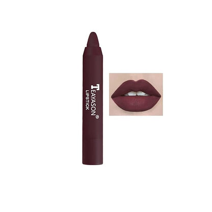 Agrifilm Matte Velvet Lipstick Lip Crayon Nourishing Non-Stick Cup Lip Stain Lip Gloss,Long-lasting Waterproof Lip Stick Lip Makeup for Women (12)