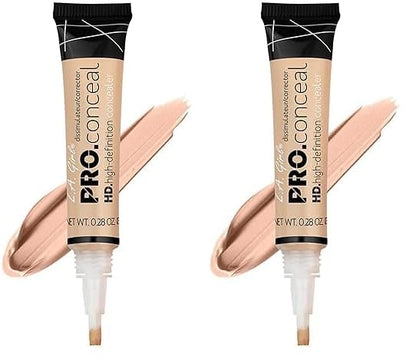 L.A. Girl Pro Conceal HD Concealer, Classic Ivory, 0.28 Ounce (Pack of 2)